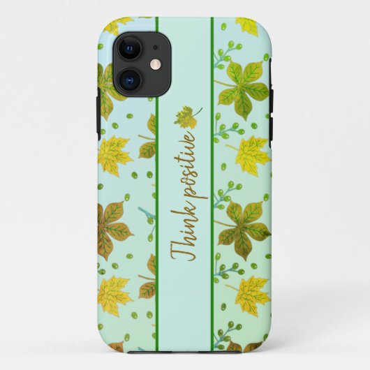 Patroonherfst verlaat iPhone Case (Achterkant)