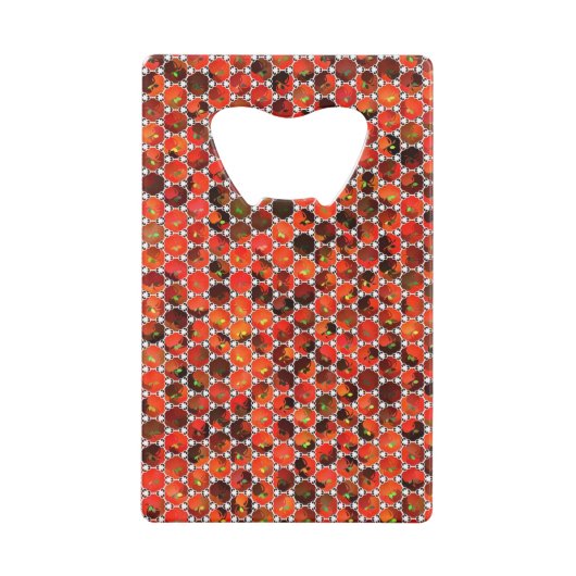 Patroonillustraties voor appels kredietkaart flessenopener (Voorkant)