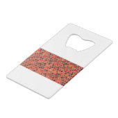 Patroonillustraties voor appels kredietkaart flessenopener (Achterkant Gekanteld)