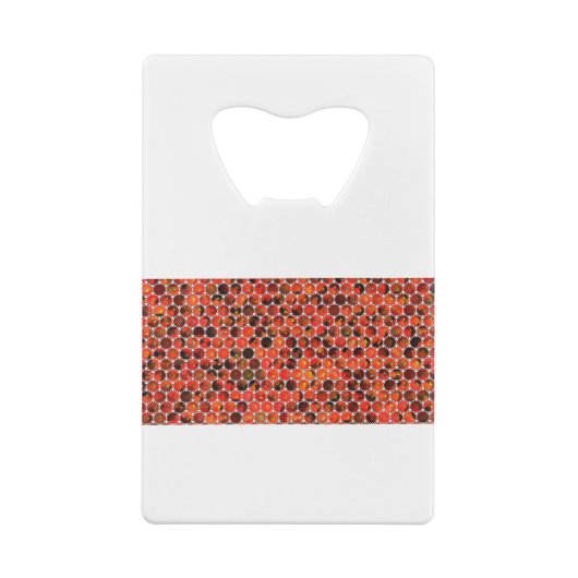 Patroonillustraties voor appels kredietkaart flessenopener (Achterkant)