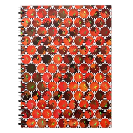 Patroonillustraties voor appels notitieboek (Voorkant)