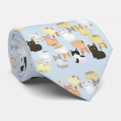 Patroonkat Stropdas (Opgerold)