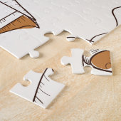 Patroonkoffie en grondstoffen legpuzzel (Zijkant)