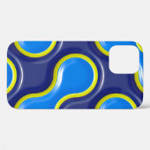 Patroonkromteontwerp naadloos Case-Mate iPhone case (Achterkant (horizontaal))