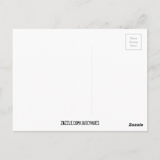 Patroonkunst in Royal Blue en White Ming Briefkaart (Achterkant)