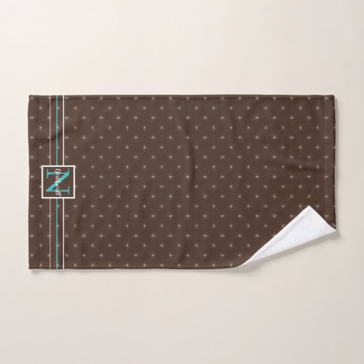 Patroonmonogram met lampglas ID594 Bad Handdoek (Handdoek)