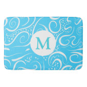 Patroonmonogram voor Abstracte scheuren Badmat (Voorkant)