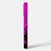 Patroonontwerp in Hot Pink en Black Case-Mate iPhone Case (Achterkant / Links)