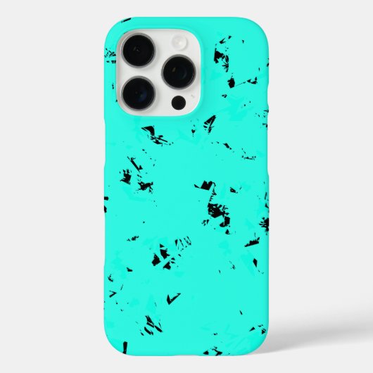 Patroonontwerp in Mint en Zwart Case-Mate iPhone Case (Achterkant)