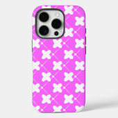 Patroonontwerp in roze en wit Case-Mate iPhone case (Achterkant)