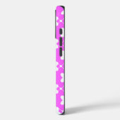 Patroonontwerp in roze en wit Case-Mate iPhone case (Achterkant / Links)