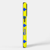 Patroonontwerp op Geel Case-Mate iPhone Case (Achterkant / Rechts)