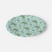 Patroonontwerp voor waterkrabben papieren bordje (Gekanteld)