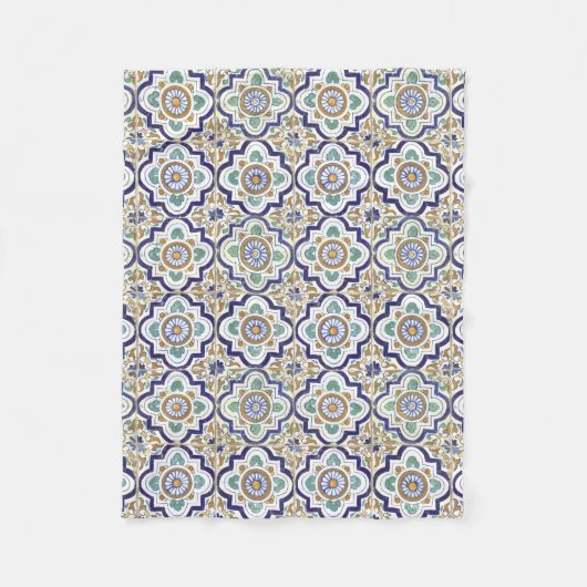 patroonpatroon voor siertegels fleece deken (Voorkant)