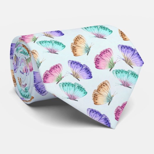  patroonpatroon Waterverf Stropdas (Opgerold)