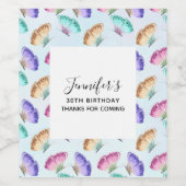 patroonpatroon Waterverf Wijn Etiket (Enkel label)