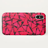 patroonrood, geometrisch, abstract Case-Mate iPhone case (Achterkant (horizontaal))