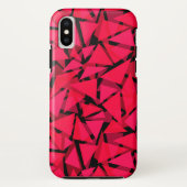 patroonrood, geometrisch, abstract Case-Mate iPhone case (Achterkant)