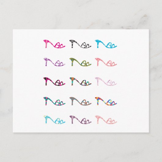 Patroonschoenen Briefkaart (Voorkant)