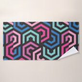 Patroonstijlvol Matig Mode Geometrisch kleurrijk Badhanddoek (Badhanddoek)