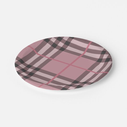 Patroonstijlvolle geometrische Mode Trendy Papieren Bordje (Gekanteld)