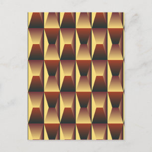Patroonstijlvolle Mode - Geometrische moderne eleg Briefkaart