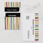Patroonstripes Executive Professional Modern Visitekaartje (Voorkant / Achterkant)