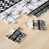 Patroonstrips voor zwart-wit Retro 1 Legpuzzel (Zijkant)