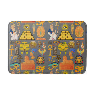 Patroonsymbool Ouder Egyptisch Hieroglyphic Badmat