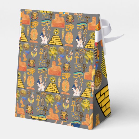Patroonsymbool Ouder Egyptisch Hieroglyphic Bedankdoosjes (Achterkant)