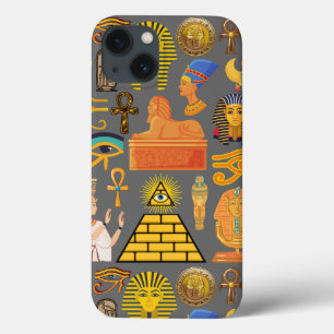 Patroonsymbool Ouder Egyptisch Hieroglyphic iPhone 13 Hoesje