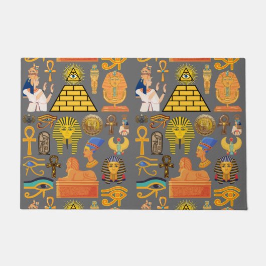 Patroonsymbool Ouder Egyptisch Hieroglyphic Deurmat (Voorkant)