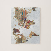 PatroonWereldkaart Legpuzzel (Verticaal)