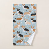 Patrouilles et os de Chiens de Corgi (Serviette à main)
