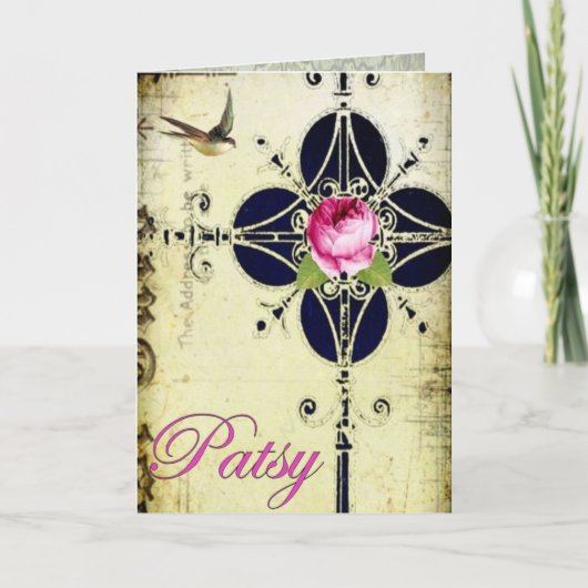 Patsy cross notitiekaartje (Voorkant)