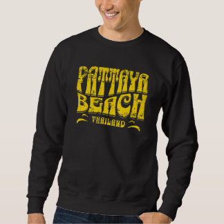 Pattaya Beach Thailand Retro Vervuild Ontwerp Trui