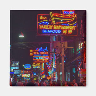 Pattaya Walking Street in Thailand Magneet