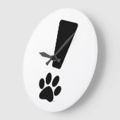 PATTE DE CAT D'EXCLAMATION ! Horloge (Angle)