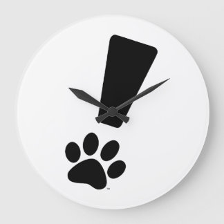 PATTE DE CAT D'EXCLAMATION ! Horloge