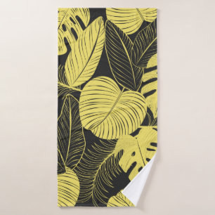 Patte Tropicale Noir Jaune Deux Tons
