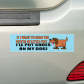 Patter of Little Feet Bumpersticker (Op auto)