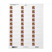 pattercirkels etiket (Full Sheet)