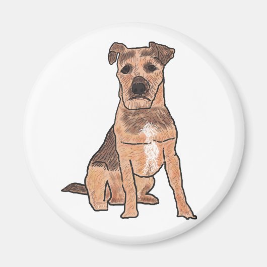 Patterdale Terrier Magneet (Voorkant)