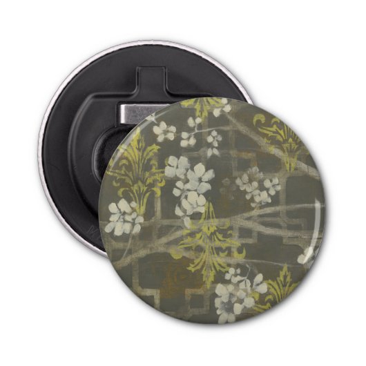 Pattered Blossom Branch I Button Flesopener (Voorkant)