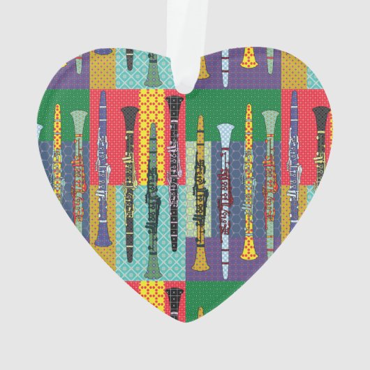 Pattered Clarinets Ornament (achterkant)