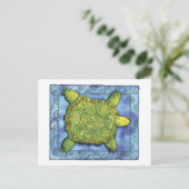 Pattered Turtle Briefkaart (Staand voorkant)