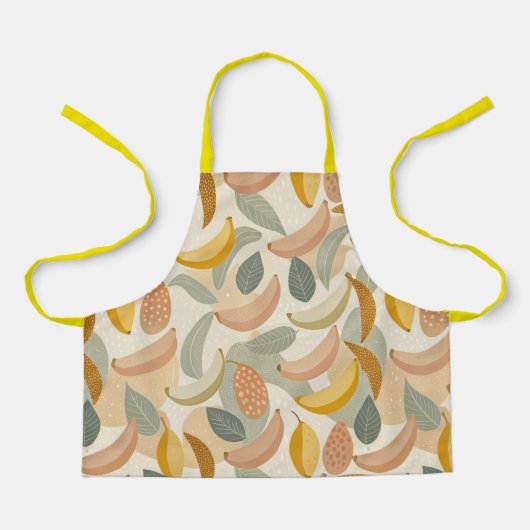Pattern Abstract Boho Bananas Schort (Voorkant)