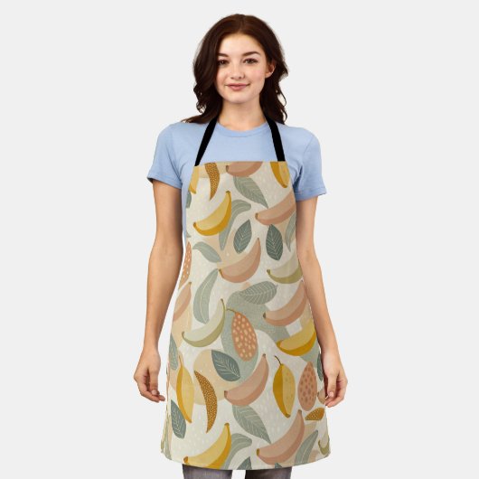 Pattern Abstract Boho Bananas Schort (Gedragen)