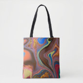 pattern abstract brown draagtas (Voorkant)