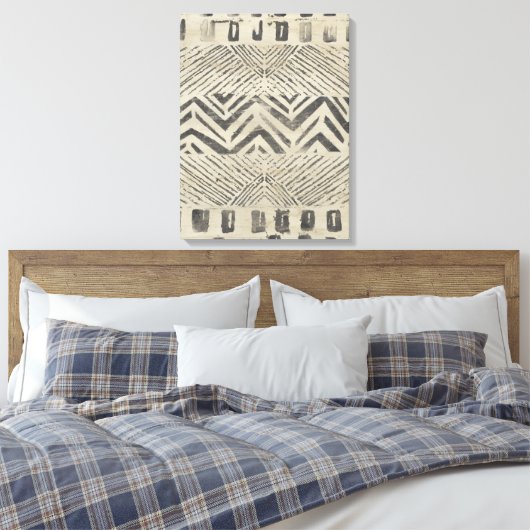 Pattern Bazaar - Geometrische vormen Canvas Afdruk (Insitu (Slaapkamer))